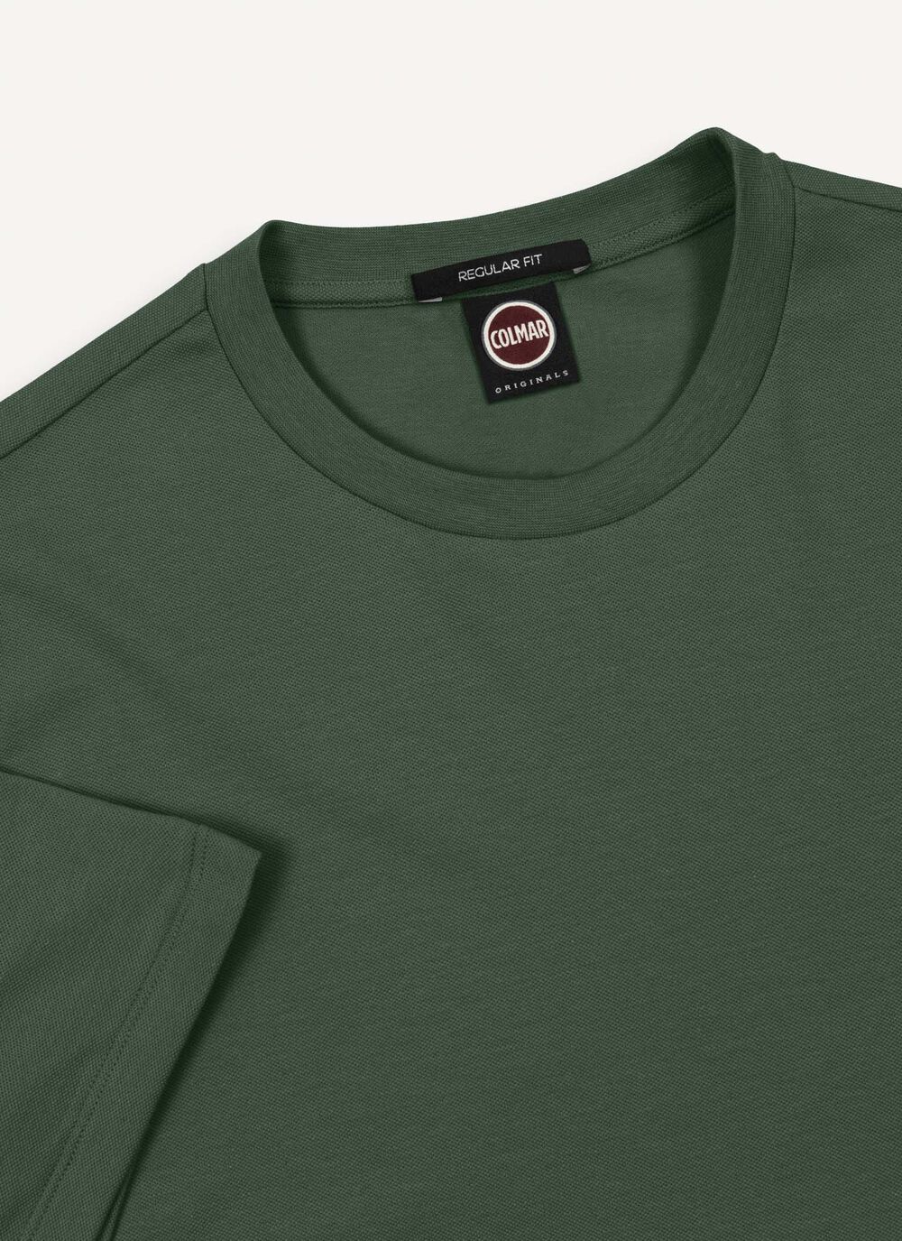 T-Shirt mit Logo aus Baumwollpikee image number 6