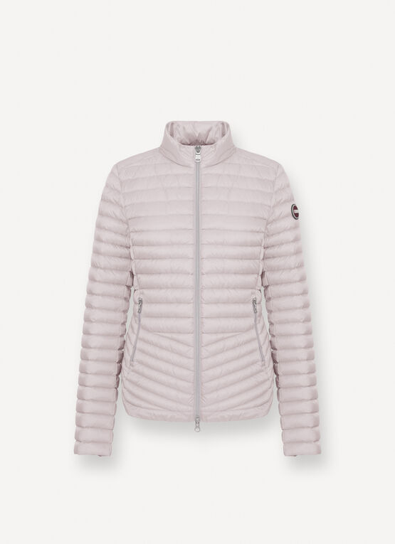 Rounded hem down jacket