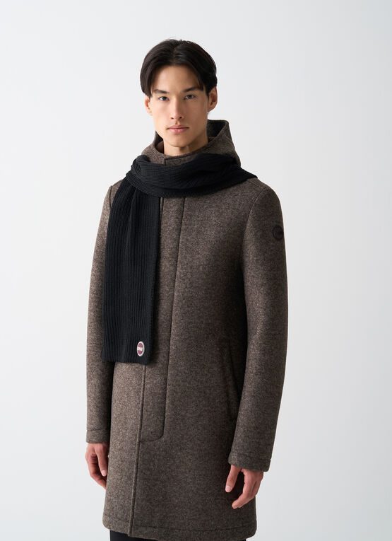 Unisex rib-knit scarf