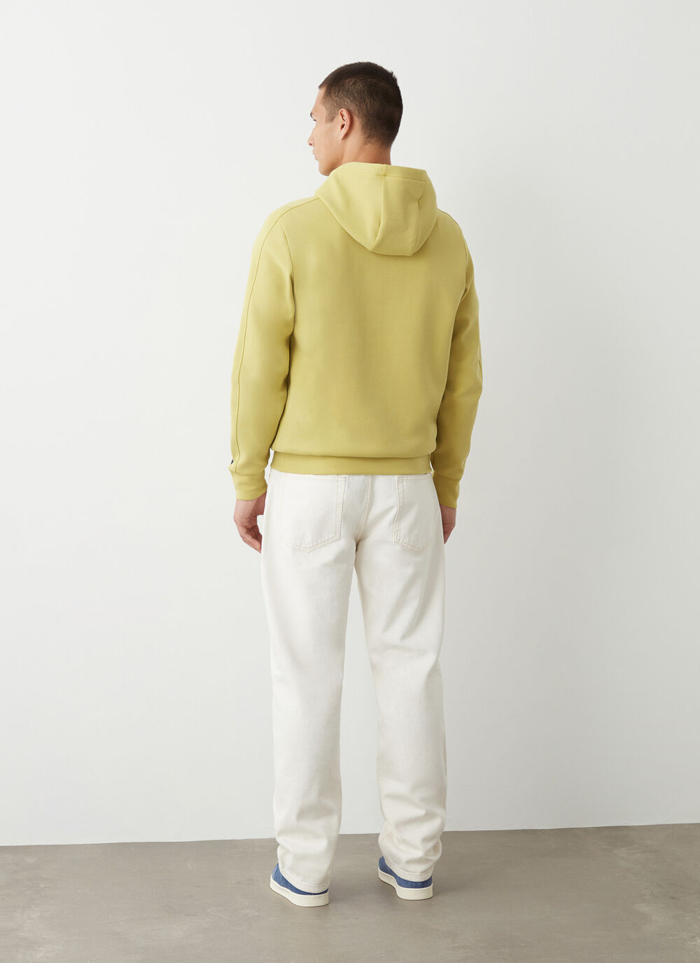 Hooded sweatshirt with logo tape image number 3