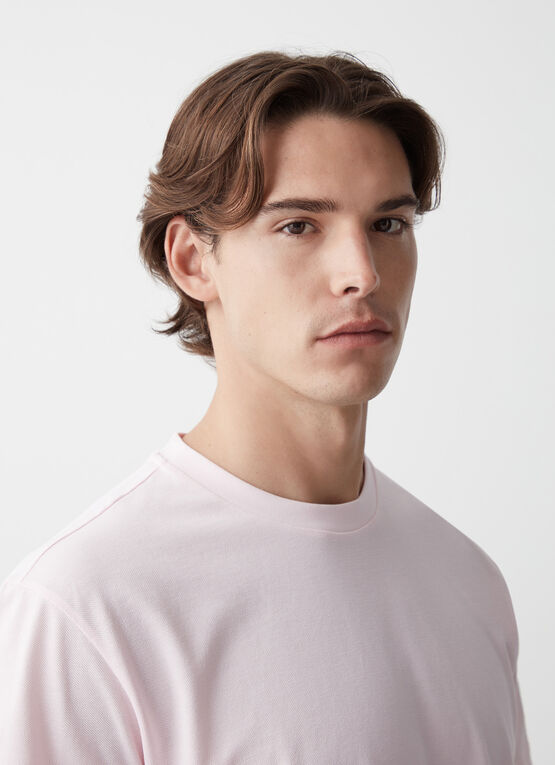 T-shirt en piqué 100 % coton