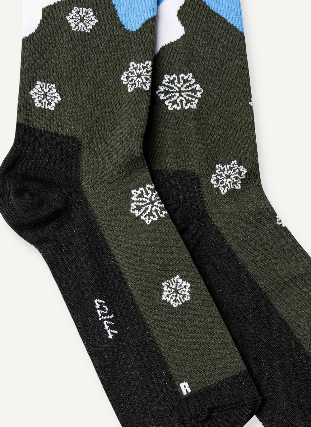 Chaussettes de ski unisexes &agrave; motif montagne image number 2