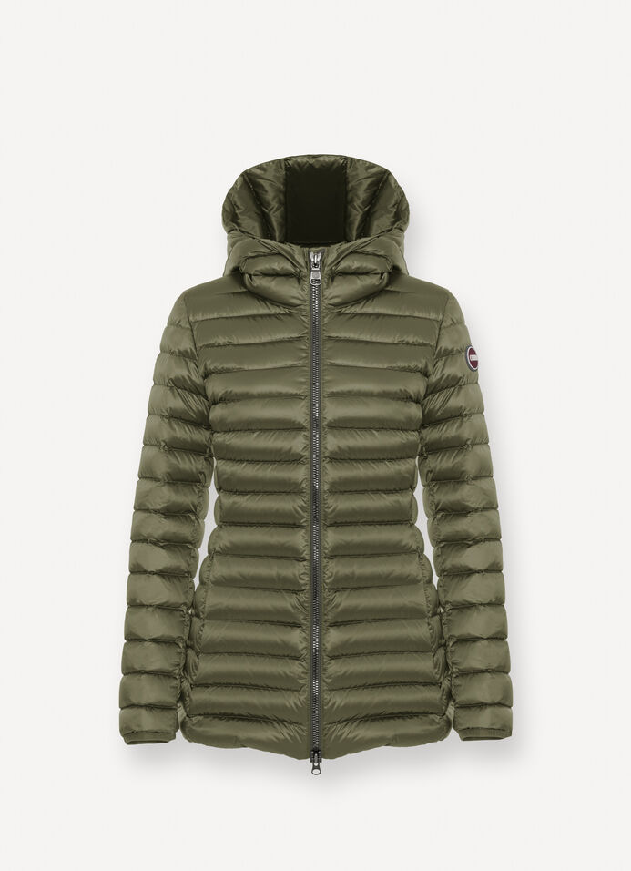 Fitted down jacket with hood image number 4
