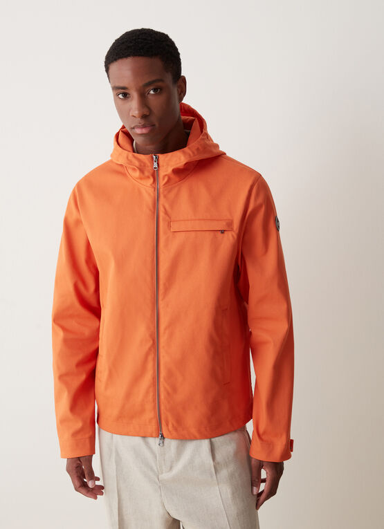 Veste à capuche en tissu cotonnier