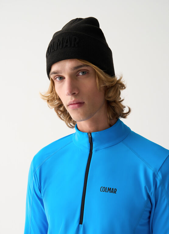 Maillot thermique de ski stretch à col zippé