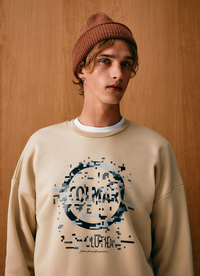Crew-neck sweatshirt with logo image number 2