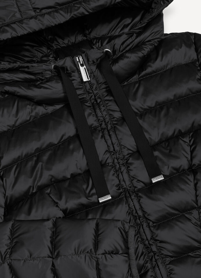 Fitted down jacket with hood image number 6