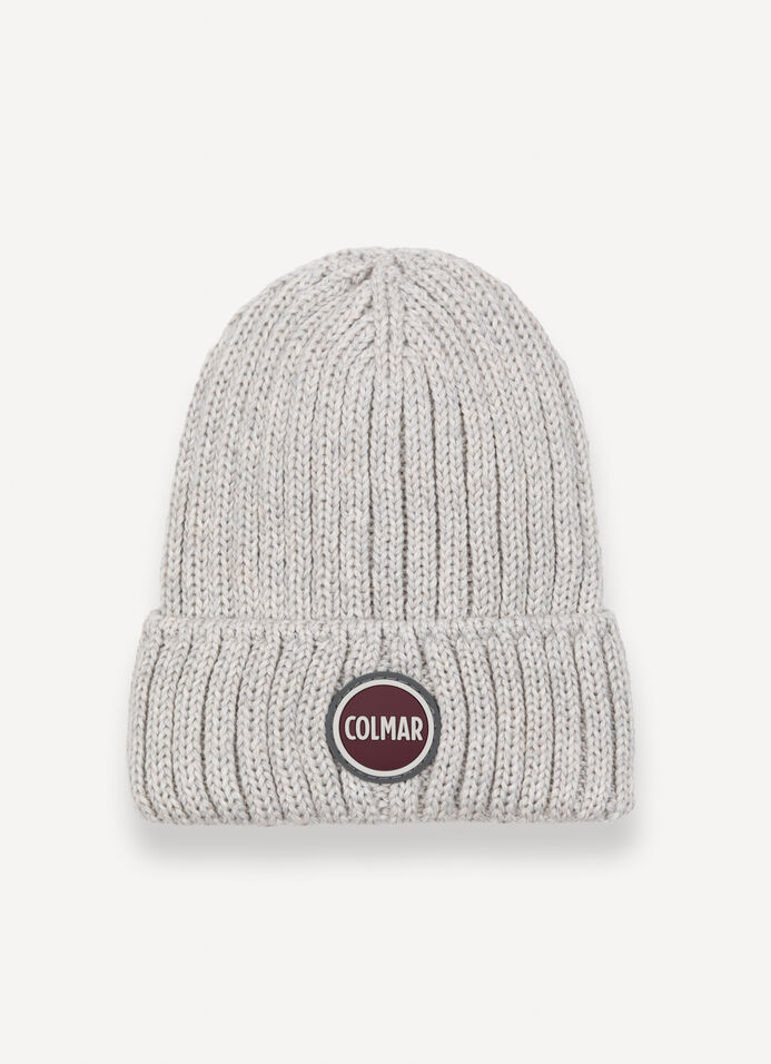 Unisex rib-knit hat with turn-up image number 1