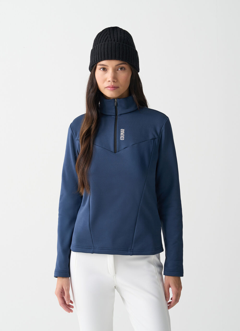 Half-zip stretch ski fleece image number 0