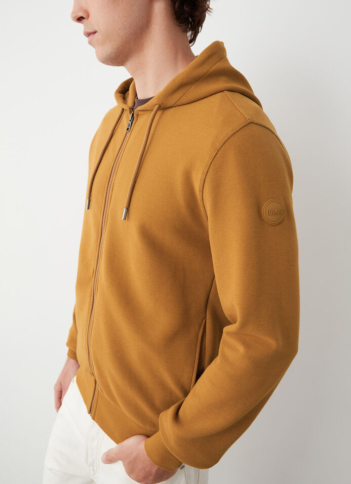 Ottoman-effect hooded sweatshirt image number 2