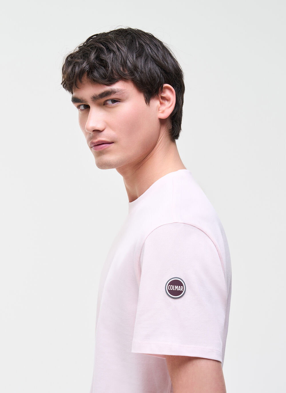 T-shirt logot&eacute; en coton piqu&eacute; image number 2