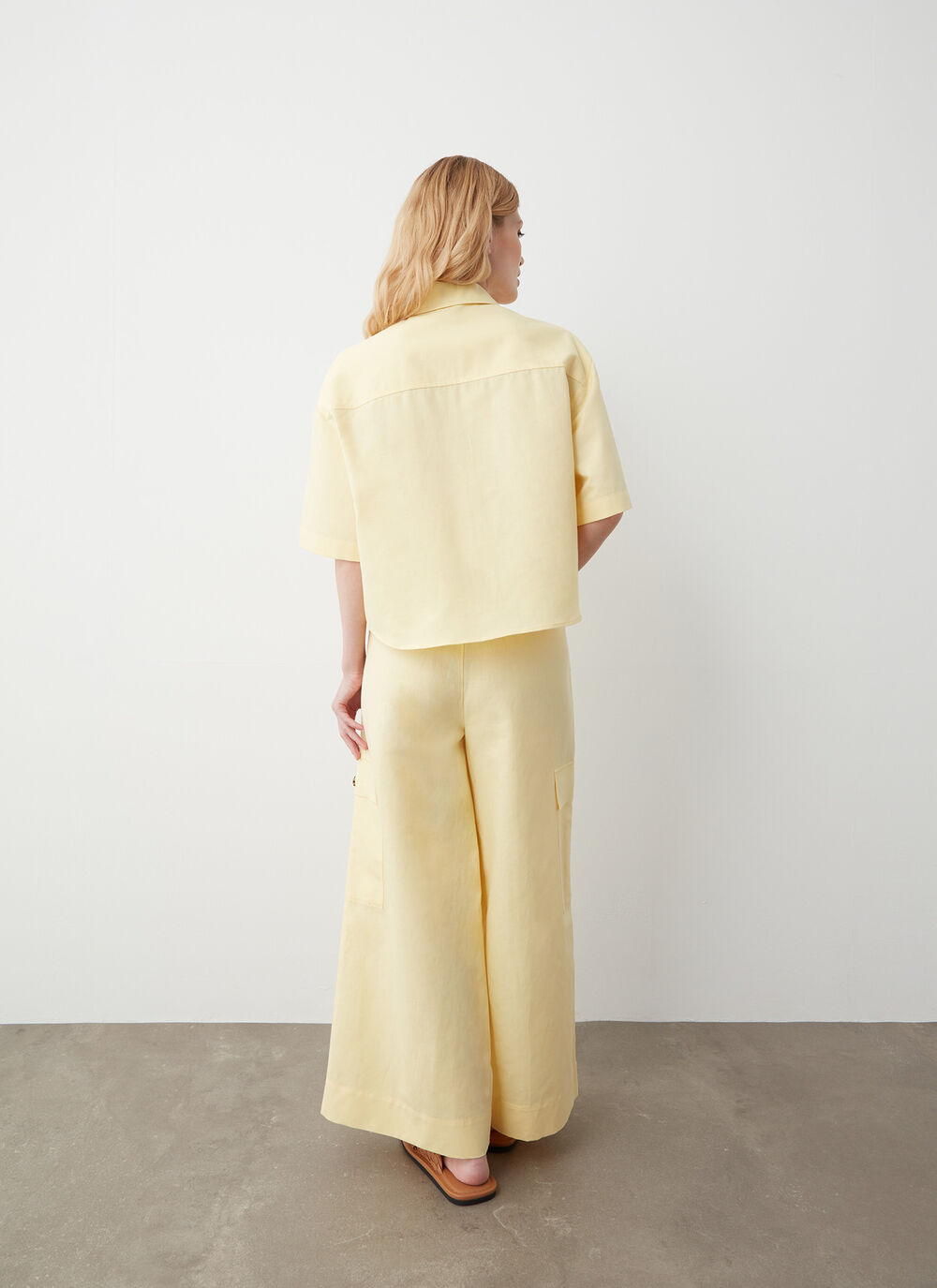 Linen blend shirt image number 3