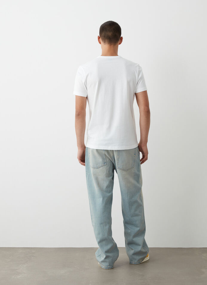 Short-sleeved branded T-shirt image number 3