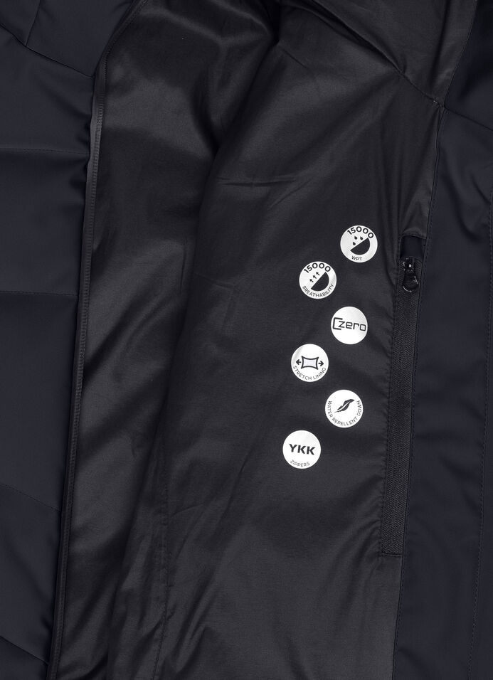 Shaping padded ski jacket image number 6