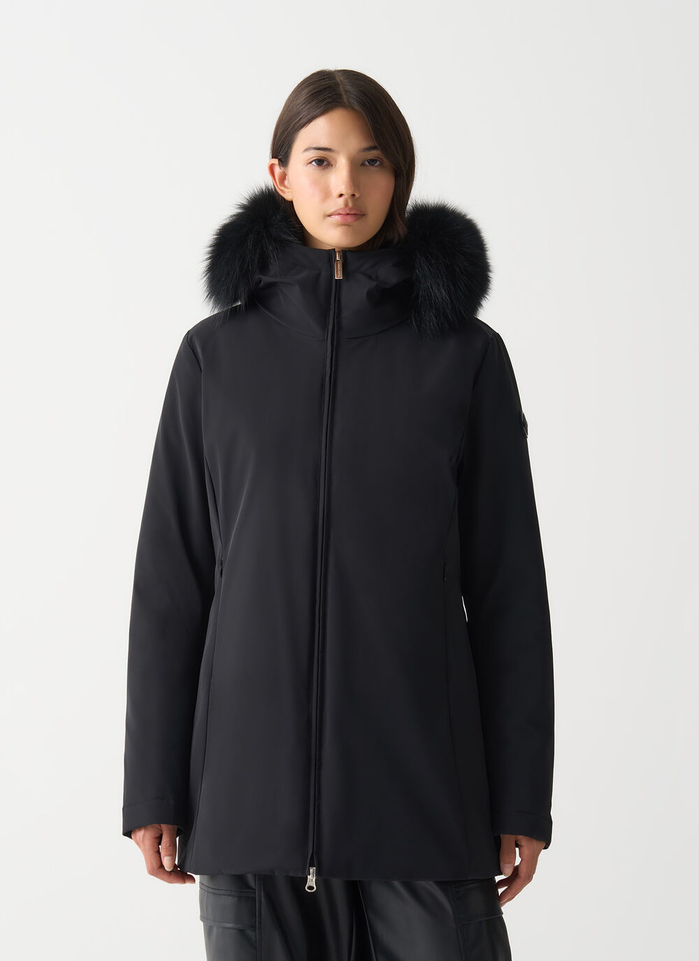 Doudoune imperm&eacute;able avec imitation fourrure image number 1