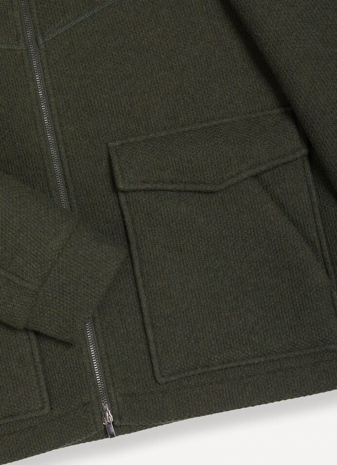 Pique jacket with hood image number 6
