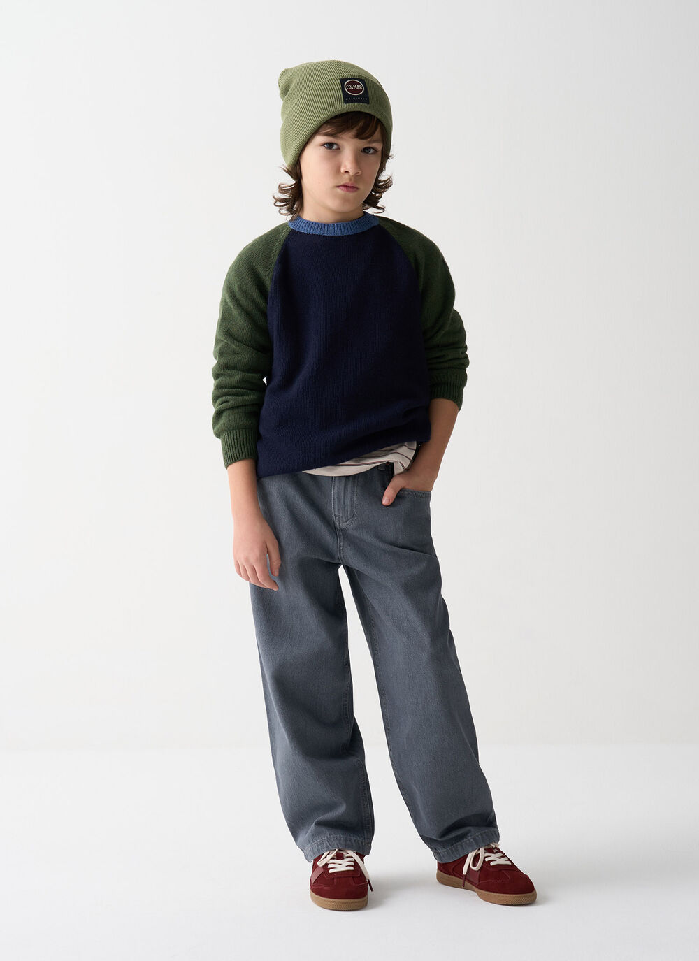 Unisex two-tone pullover image number 0