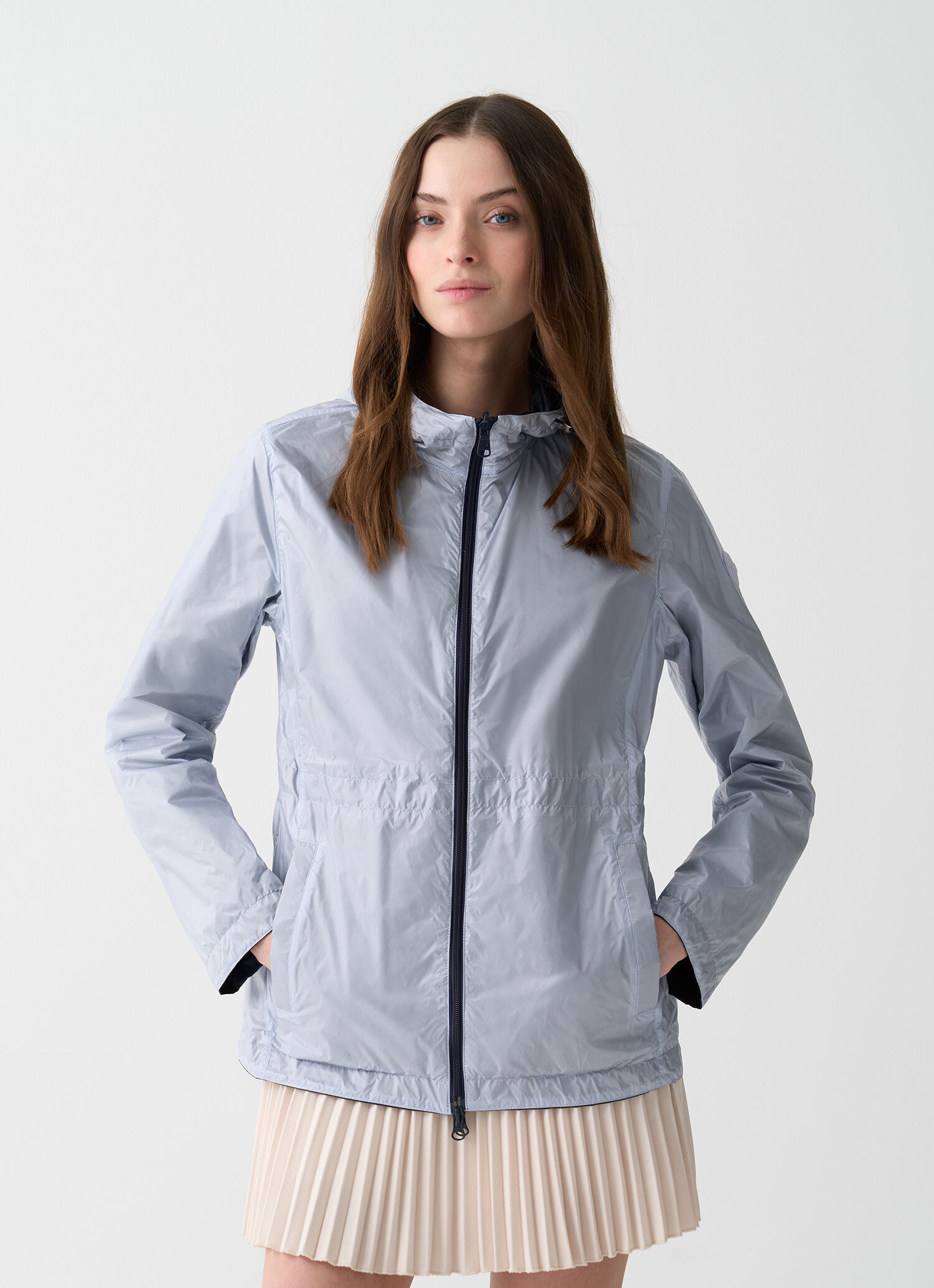 ジャケット COLMAR Woman Jacket Blue 19099VX 68 Reversible two-tone jacket - NAVY BLUE - TROPEA LIGHT BLUE