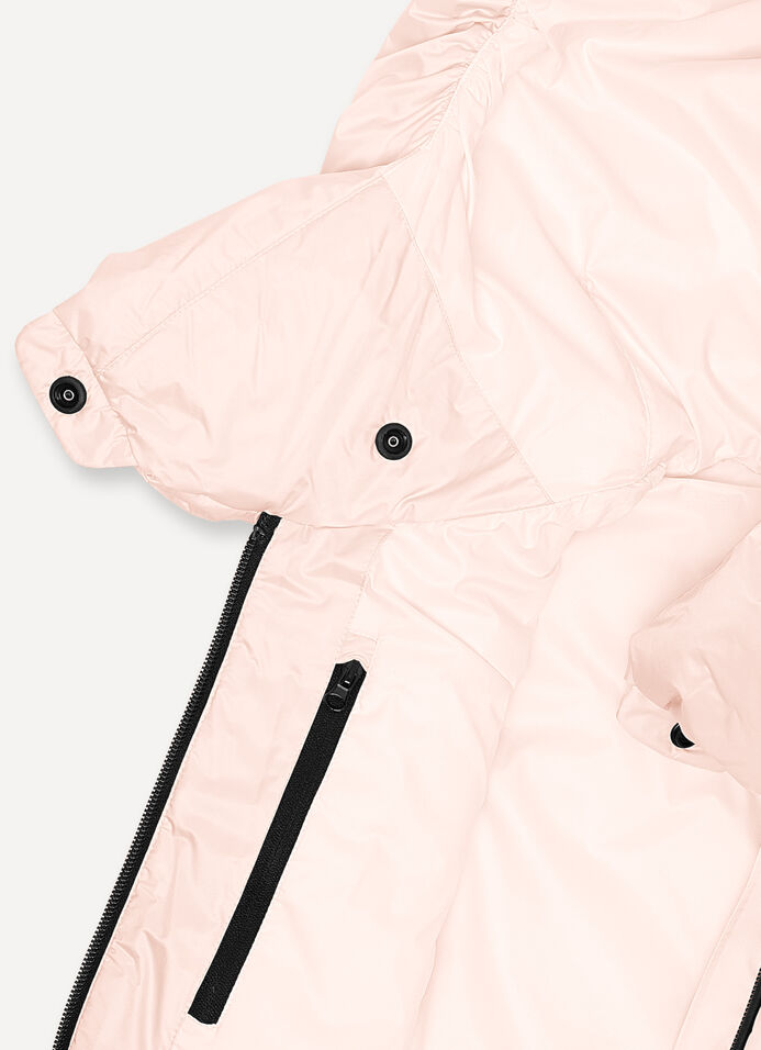 Cropped gilet with large hood image number 6