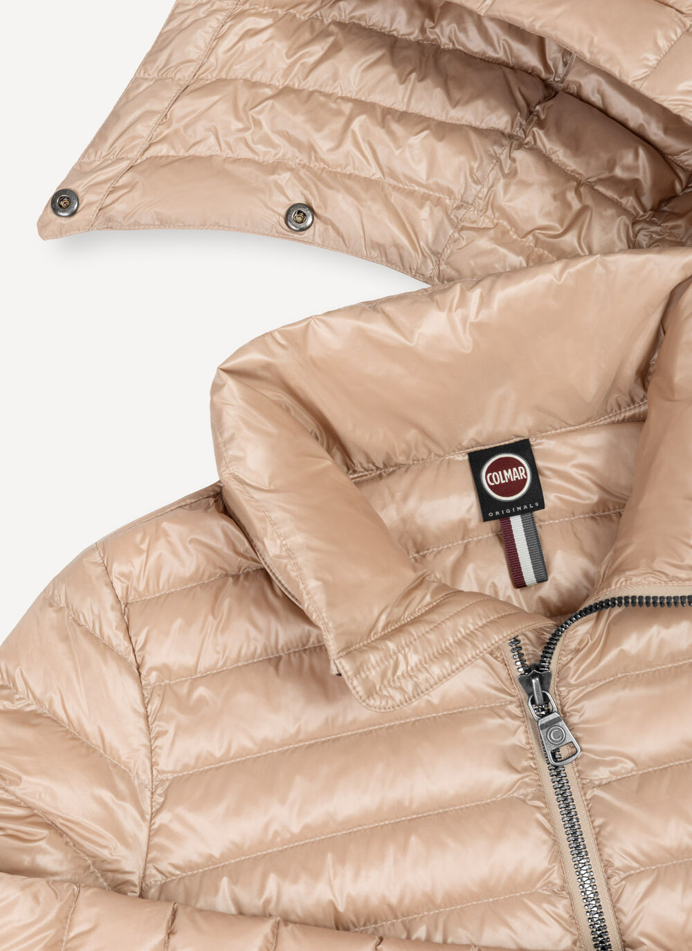 Autumn-weight down jacket with detachable hood image number 6