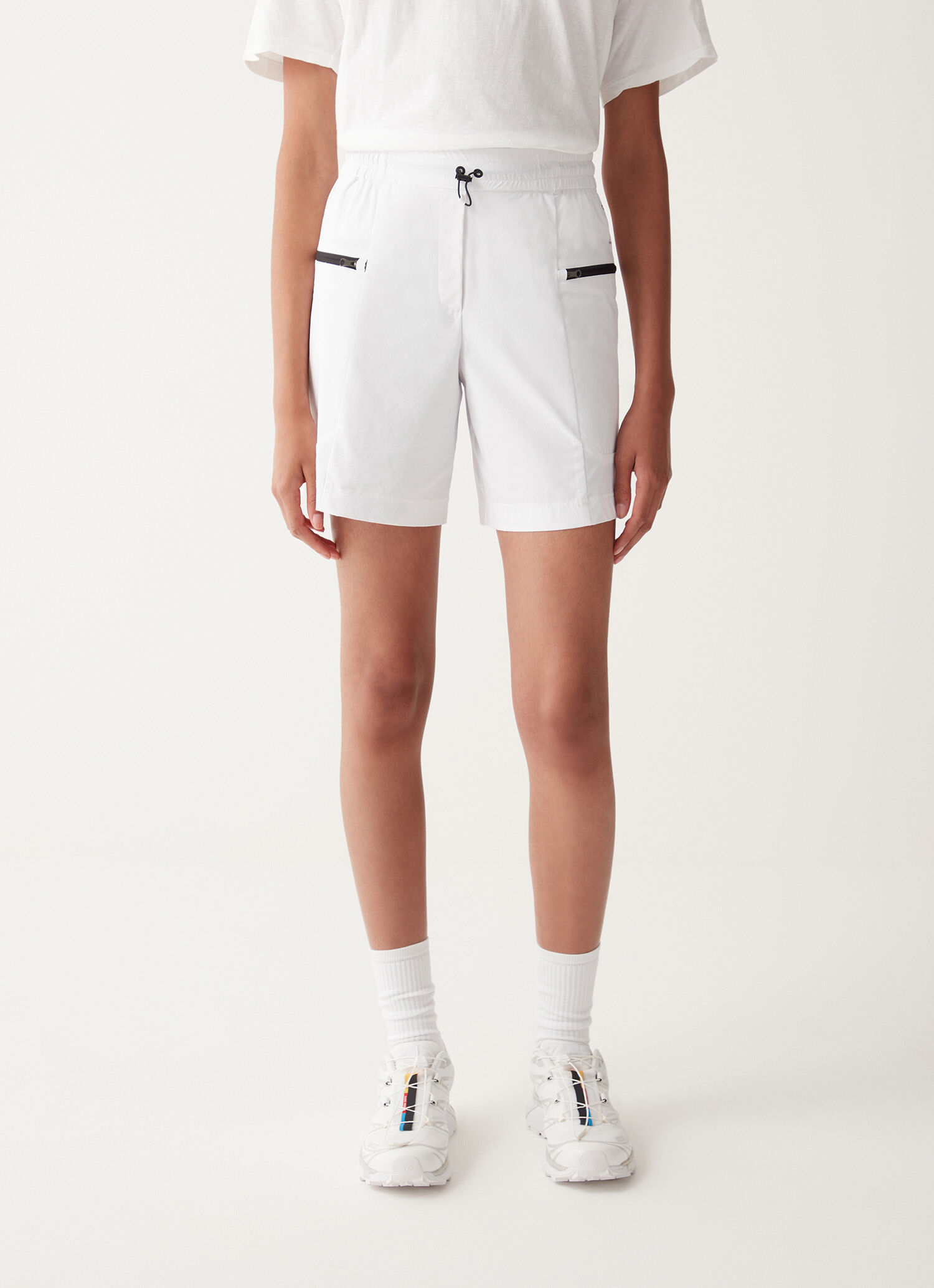 Pantalon deals corto cremallera