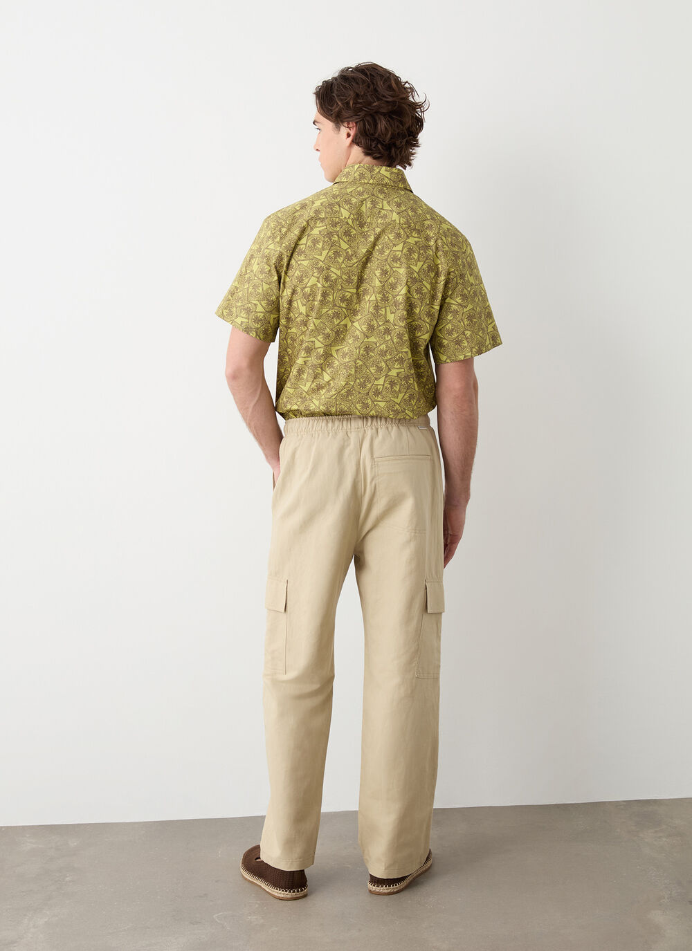 Linen safari trousers image number 3