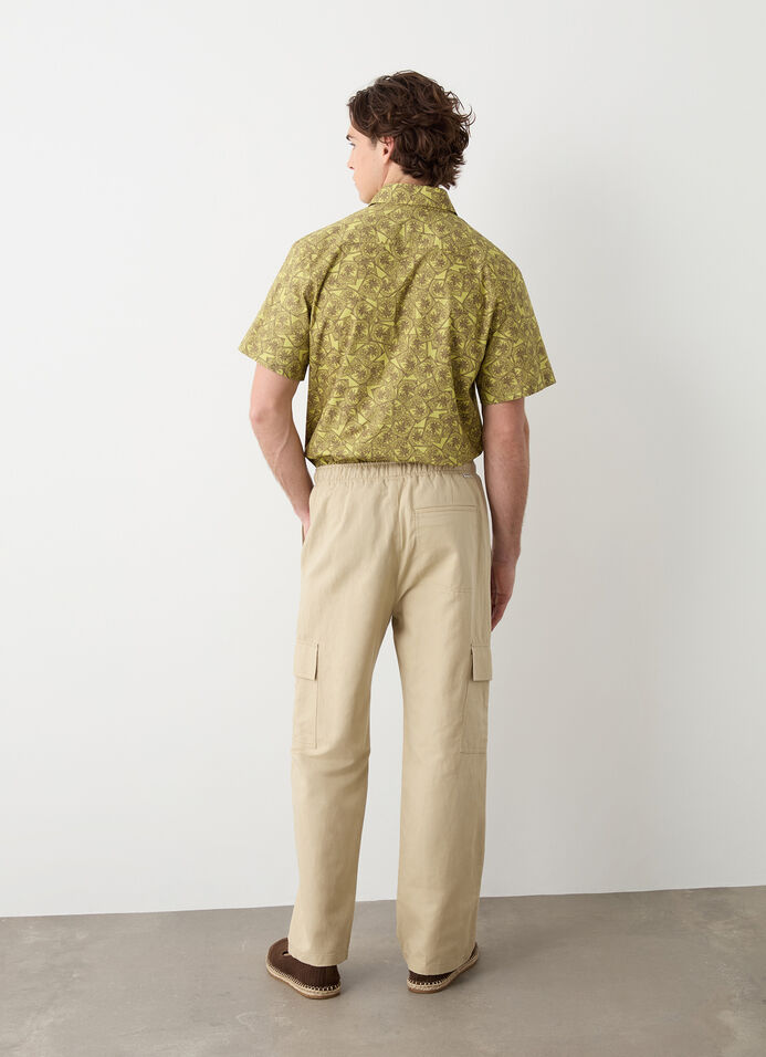 Linen safari trousers image number 3