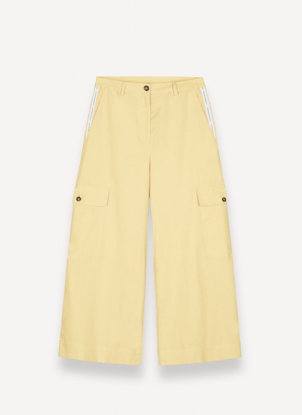 Linen cargo trousers image number 4
