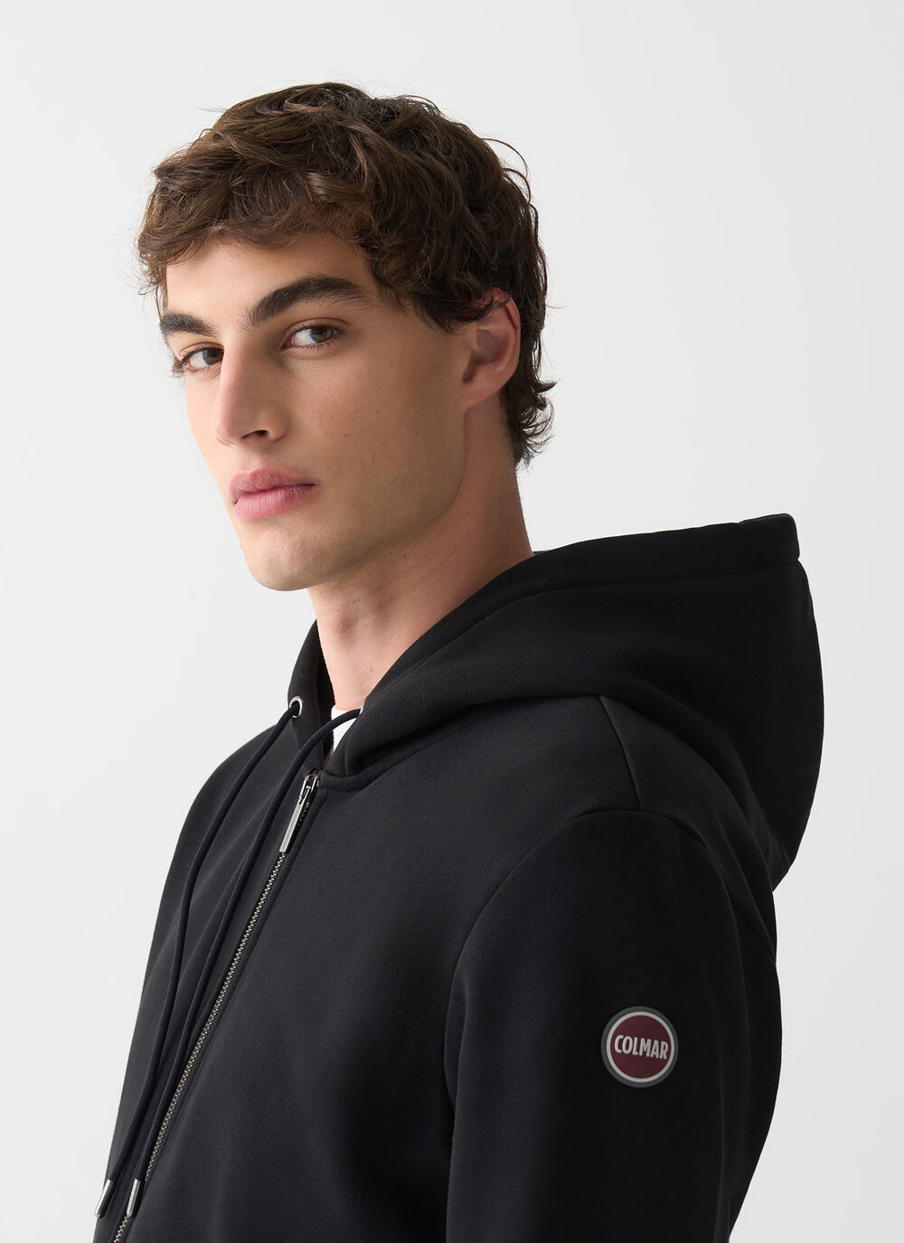 Full zip cotton sweatshirt image number 2