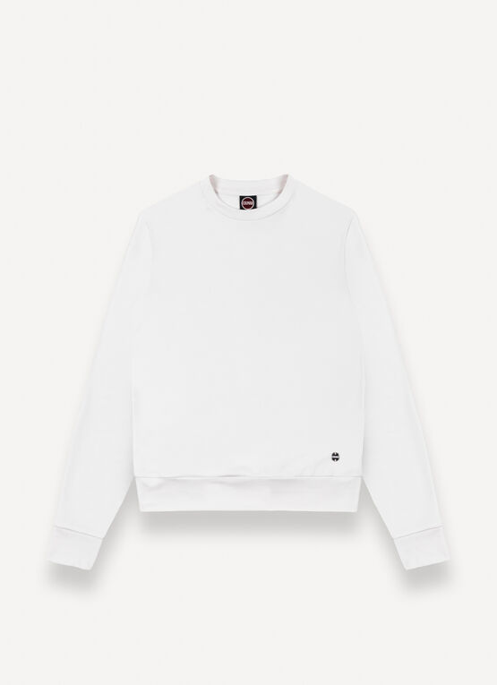 Sweat-shirt &agrave; col rond en modal doux