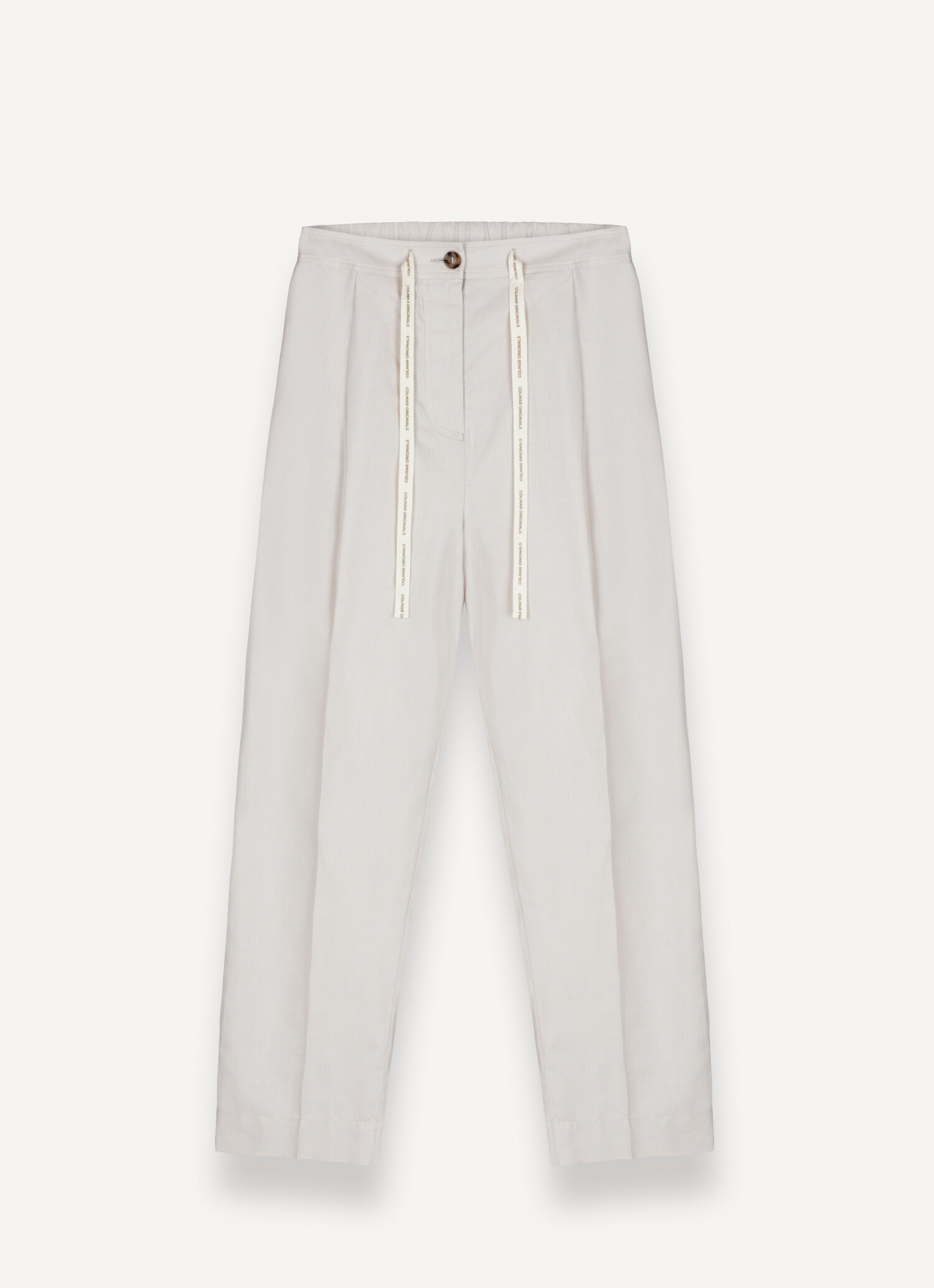 パンツ COLMAR Women Straight Pants 9278R 1YH 219 Beige Linen trousers - PORCELAIN BEIGE | Colmar