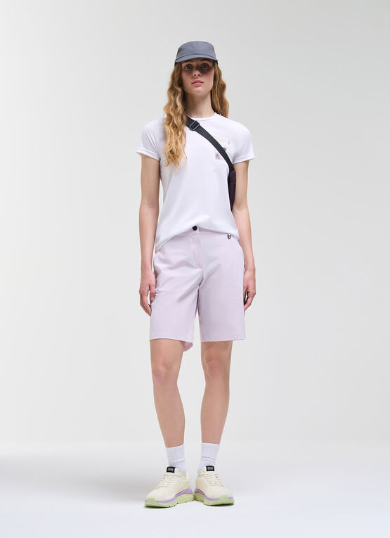 Bi-stretch fabric Bermuda shorts
