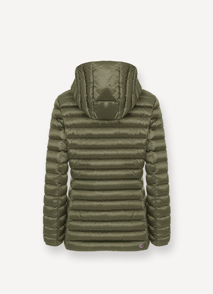 Fitted down jacket with hood image number 5