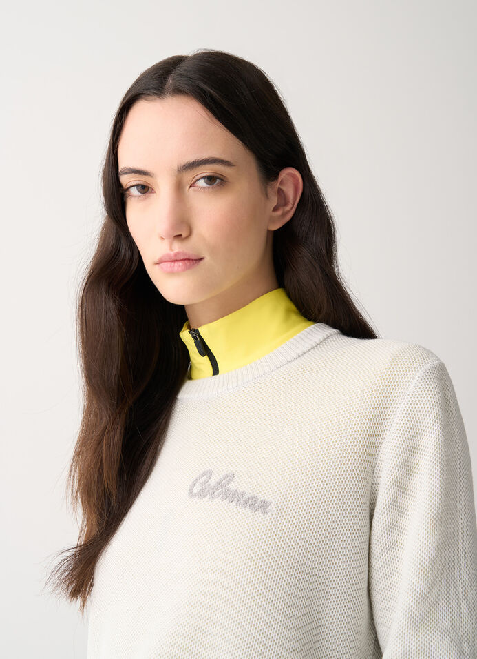 Technical wool pullover image number 2