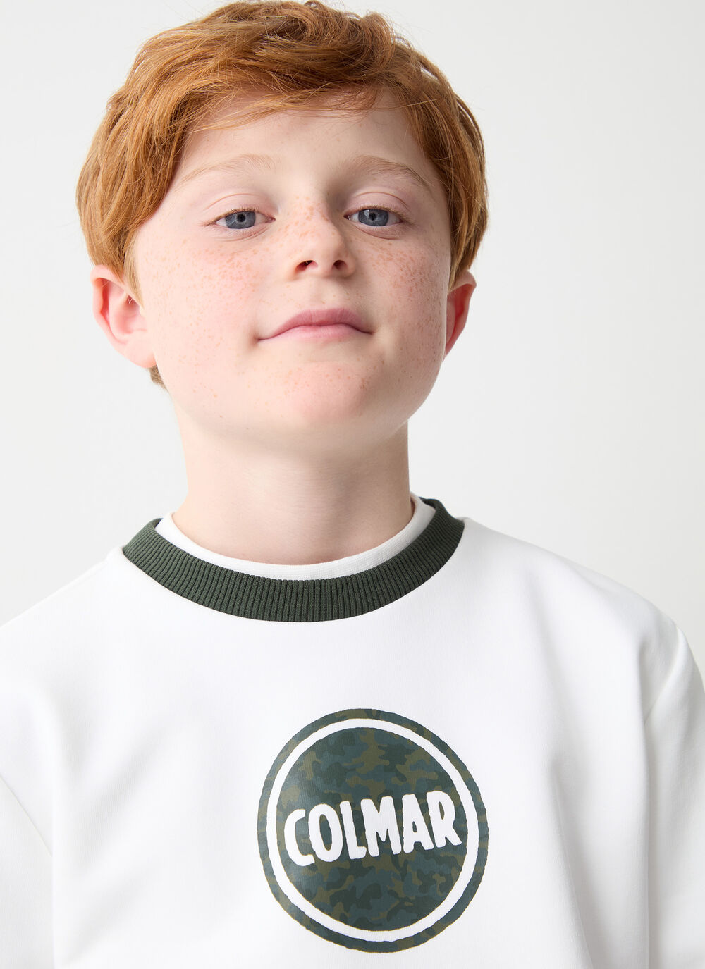 Sweatshirt with camouflage logo image number 0