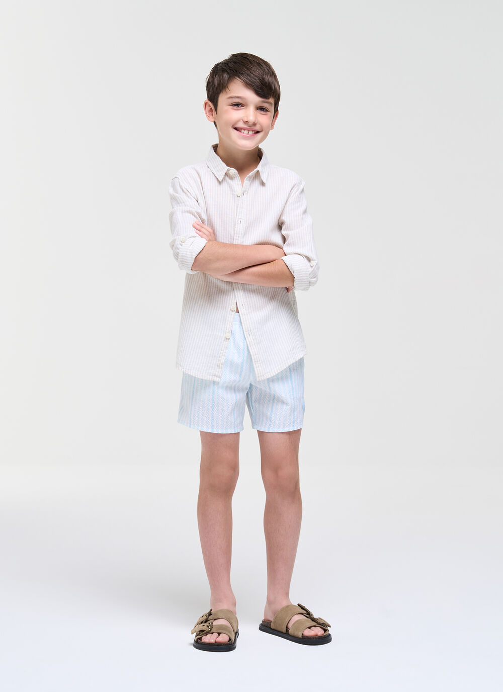 Striped Swim Shorts image number 0