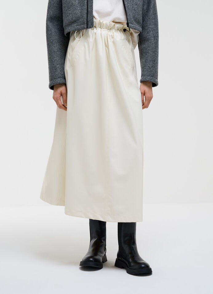 Faux leather midi skirt image number 1