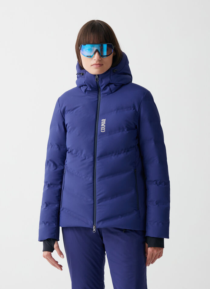 Extra-warm down ski jacket with neck warmer image number 0