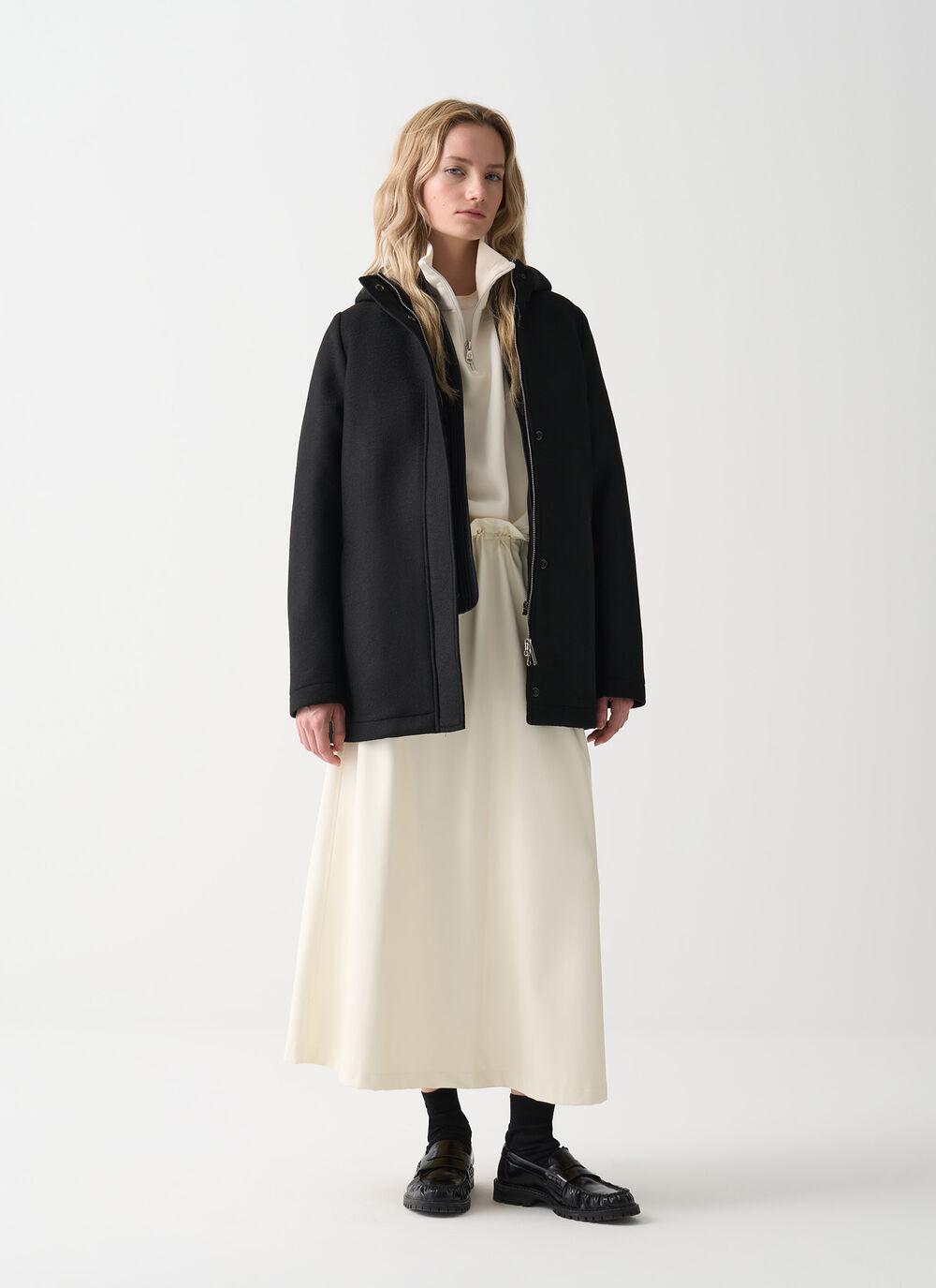 Coat with hood image number 0