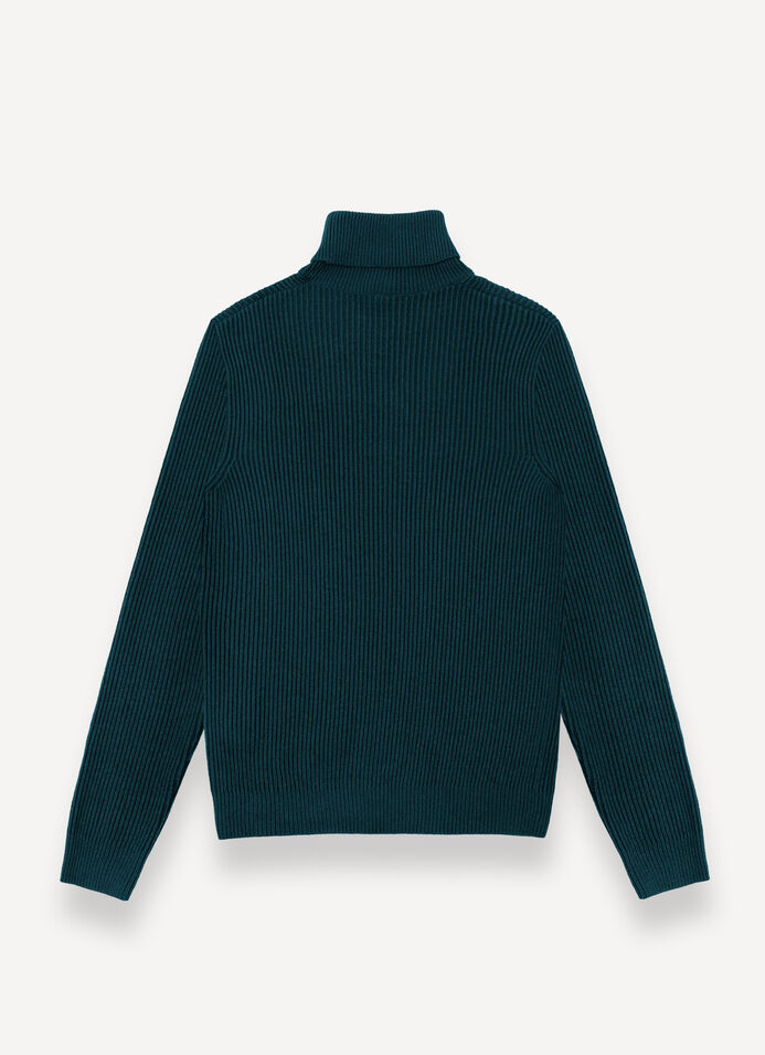 Fisherman’s rib-knit polo-neck pullover image number 4