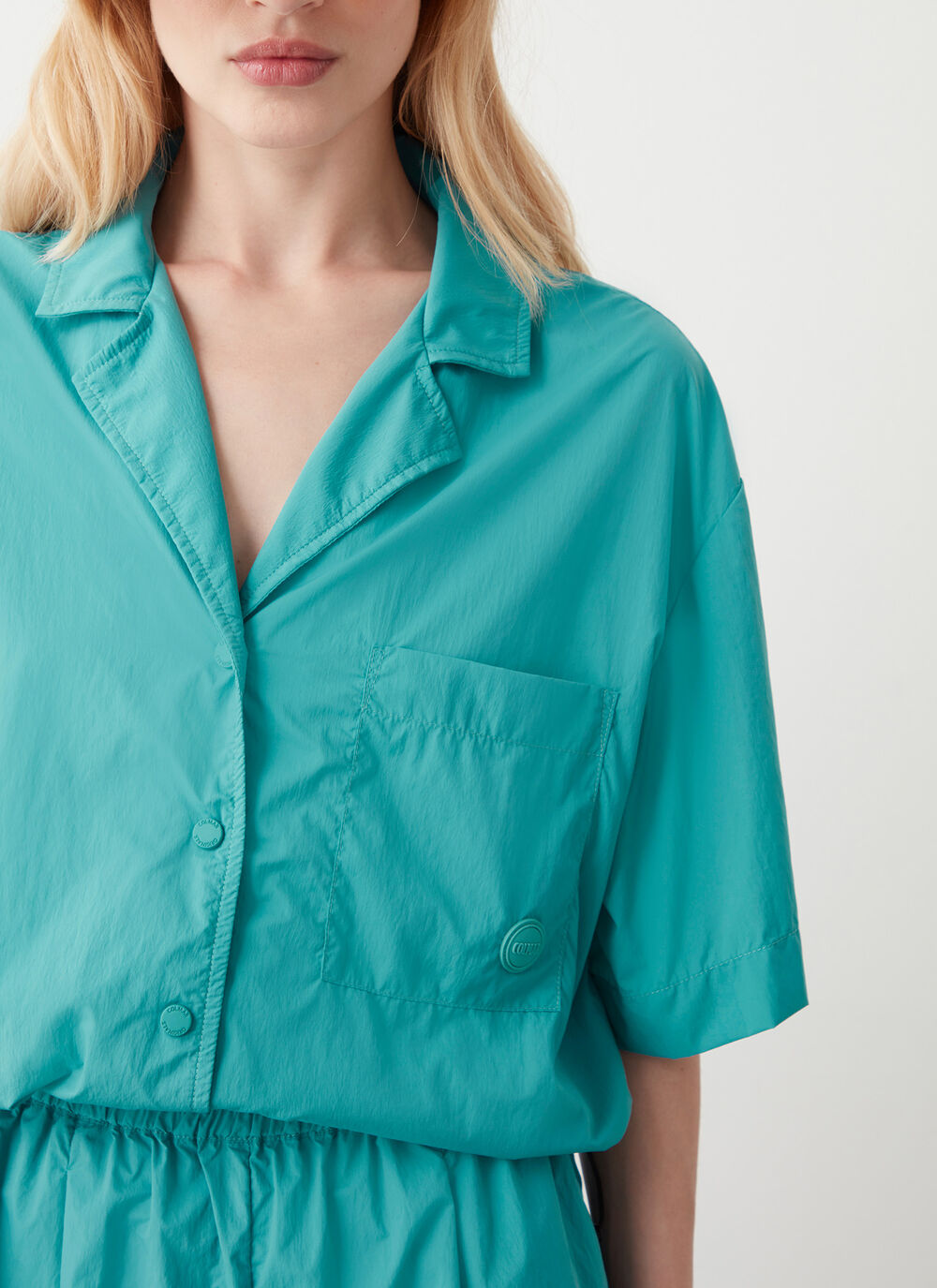 Shirt in water-repellent nylon image number 2