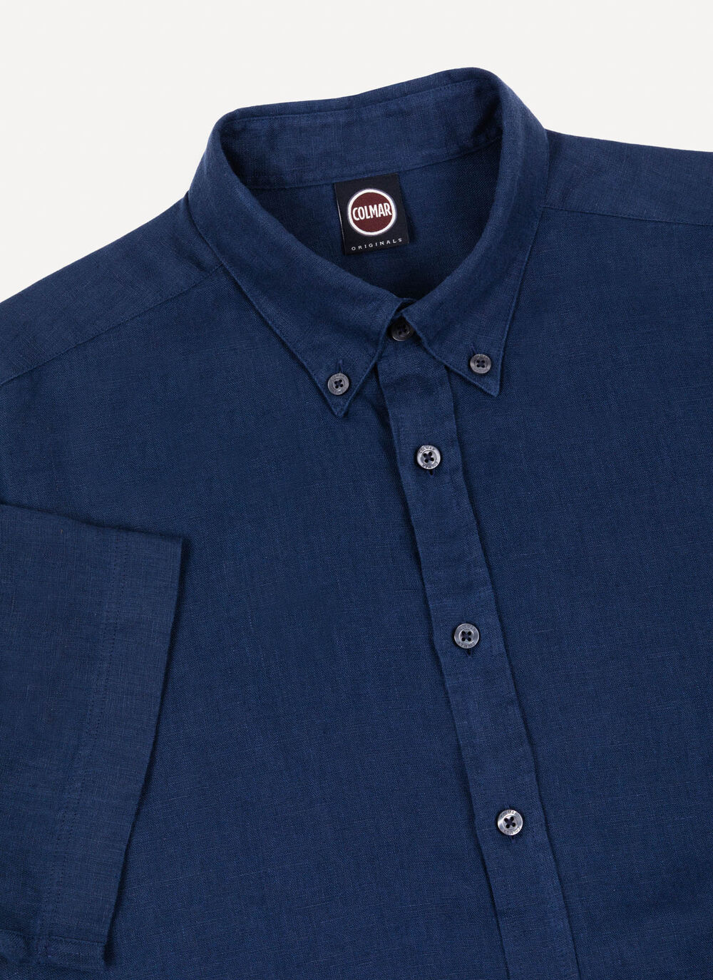 Short-sleeved linen shirt image number 6