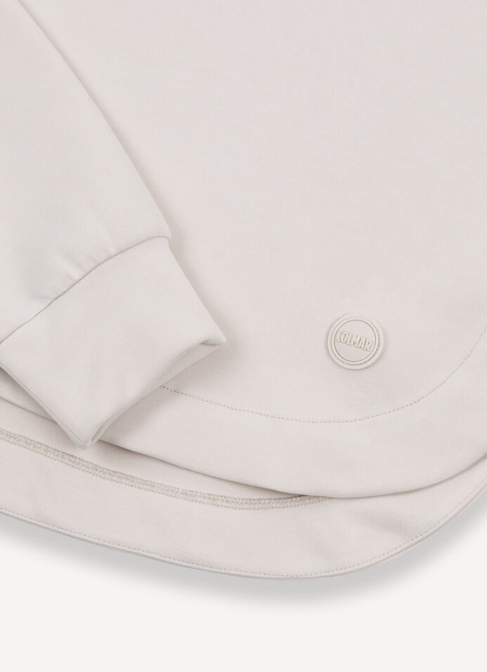 Cropped sweatshirt with rounded hem image number 6