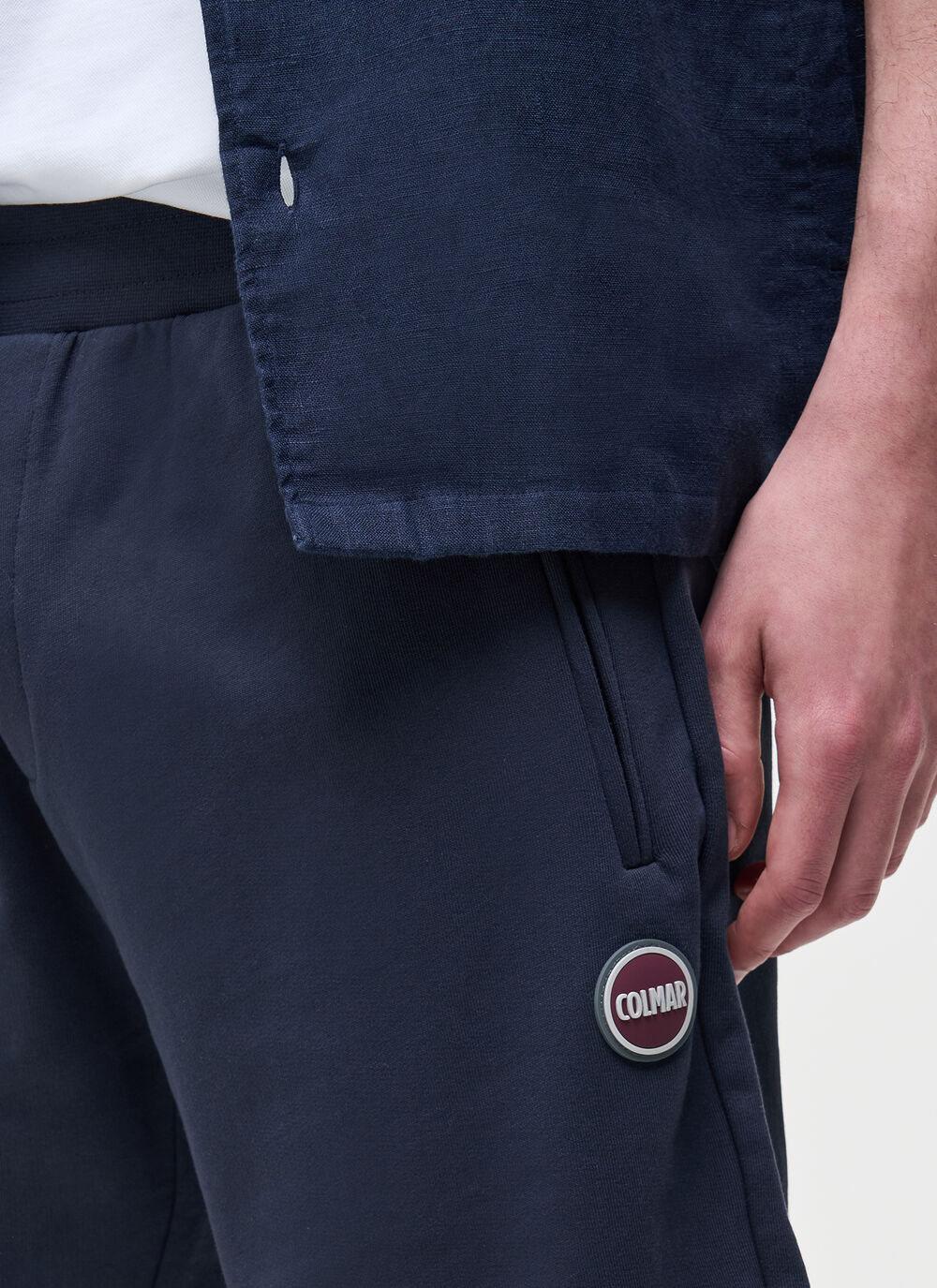 Bermuda in felpa con zip image number 2