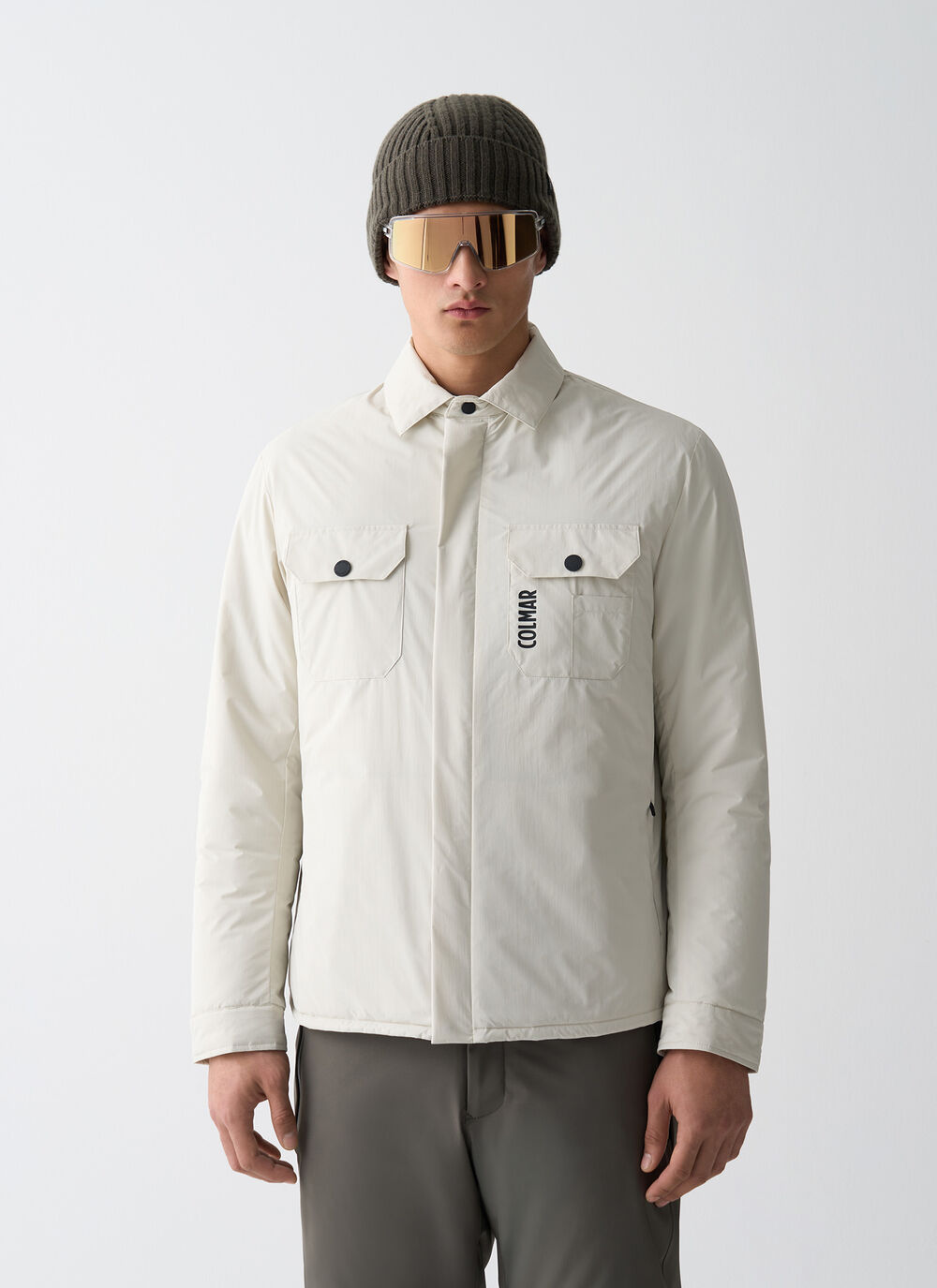 Giacca overshirt con insulator image number 1
