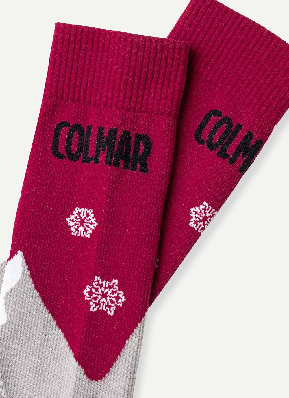 Unisex patterned mountain ski socks image number 1