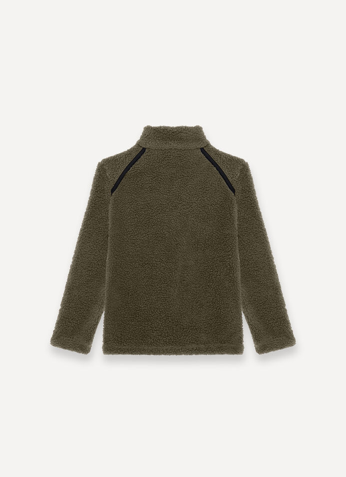 Unisex teddy-effect ski fleece image number 5