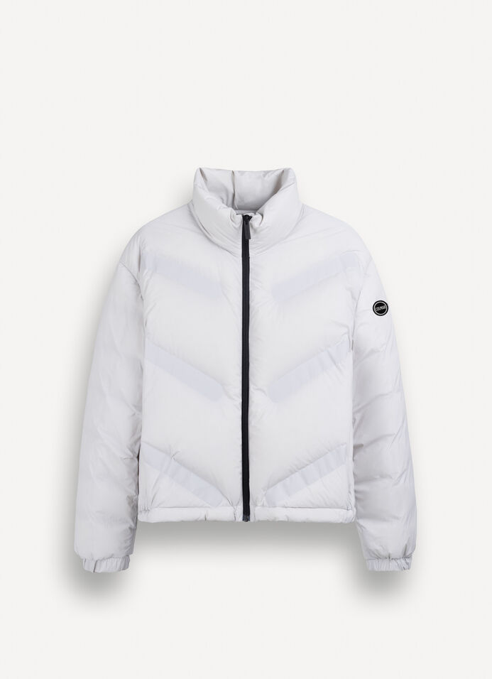 Piumino opaco dal design diagonale  image number 4