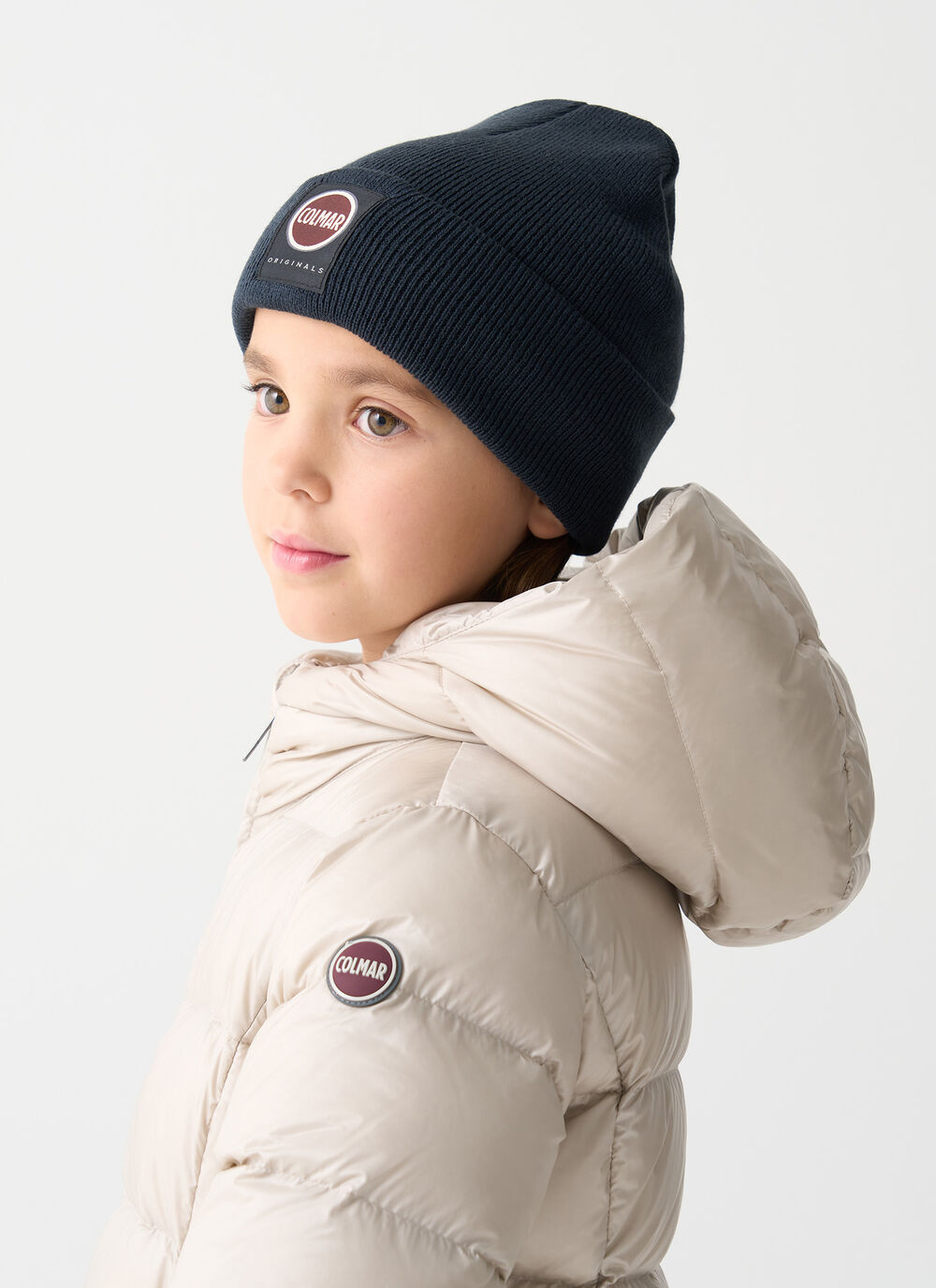 Long down jacket with hood  image number 2