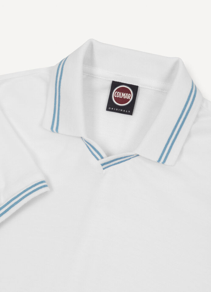 Poloshirt mit farblich abgesetzten Streifen image number 6